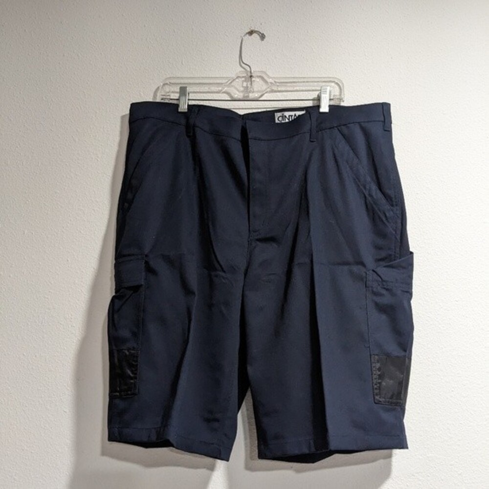 Cintas Cargo Work Shorts, Navy Blue, Women's 16TL